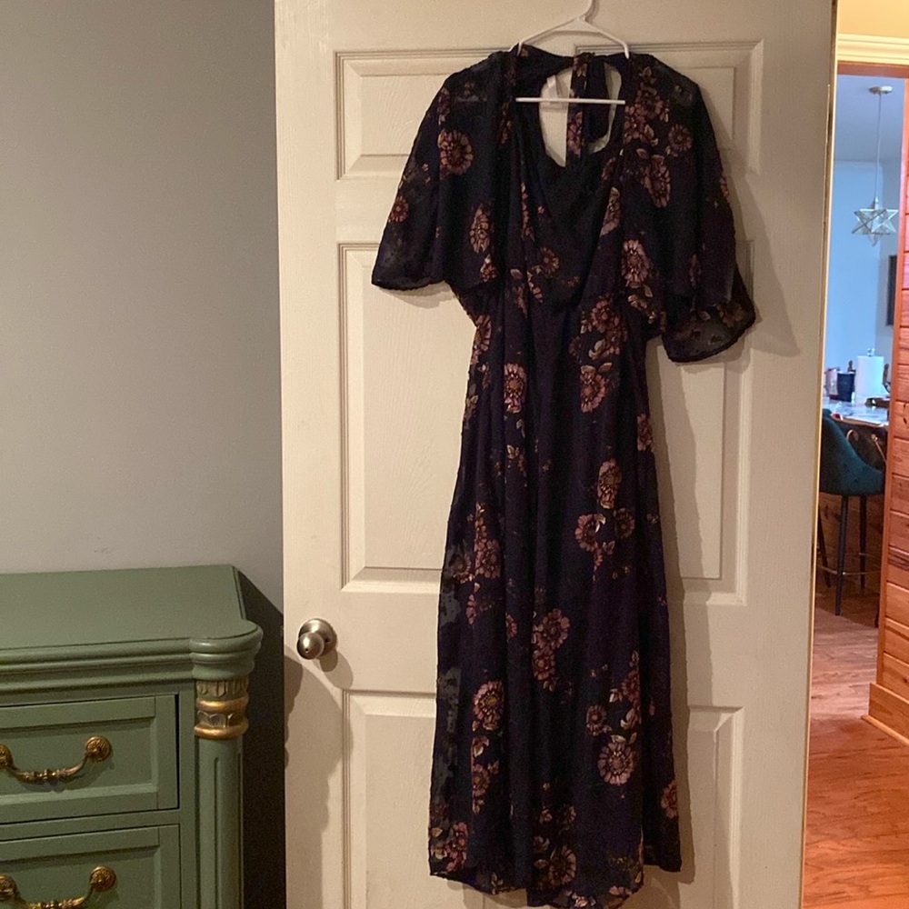 Floral sheer jumpsuit